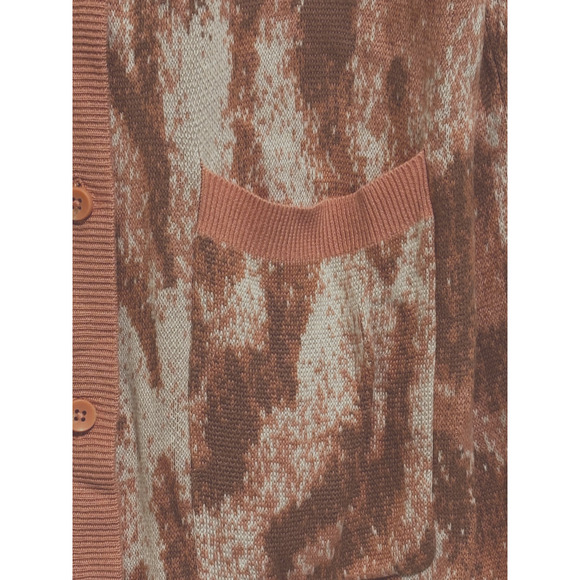 Lisa Rinna Button Down long Cardigan Pockets Womens Sz 1X Artsy Animal print - Picture 2 of 10